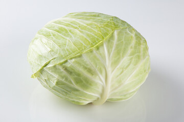 Fresh cabbage isolated on white background