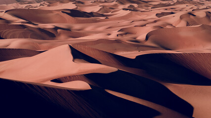 Fototapeta na wymiar Sands Dunes of Liwa desert in the United Arab Emirates