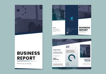 Business Tri Fold Brochure Editable Template