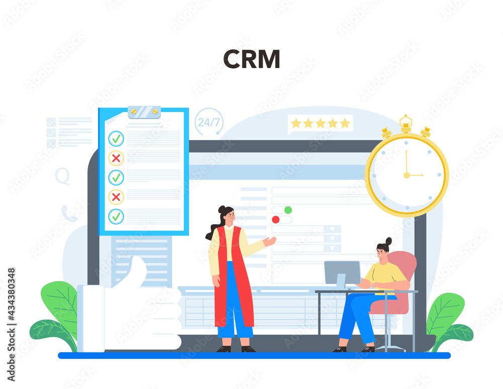 Poster technical support online service or platform. idea of customer service