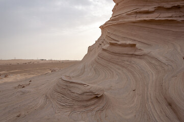 Sand Sculptures in the desert of UAE