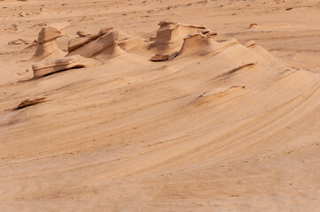 Sand Sculptures in the desert of UAE © Ashraf