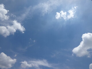 blue sky with clouds