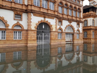 Flooded streets in Manaus on May 18 th, 2021. A new flood record is expected for the rio Negros...