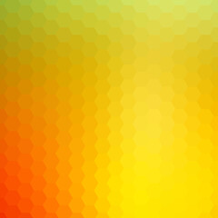 Light yellow vector template in a hexagonal style. Smart abstract illustration with colored gradient hexagons.