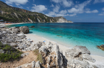 Petani Beach in Kefalonia, Ionian Islands, Greece