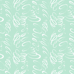 seamless pattern with scroll brush strokes; pastel wallpaper