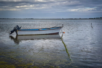 boat on the lake