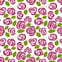 seamless pattern with roses, floral background