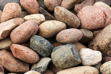 Colorful Cobblestones For Background