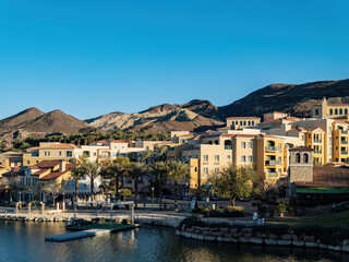 Afternoon view of the beautiful Lake Las Vegas area