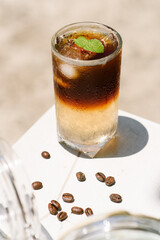 Ice Americano Black Coffee Nutrual lighting