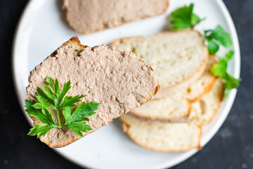 hummus sandwich tahini chickpea pate bean cream spices on the table healthy food meal snack copy space food background rustic. top view keto or paleo diet veggie vegan or vegetarian food