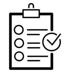 checklist icons. checklist symbol vector elements for infographic web.