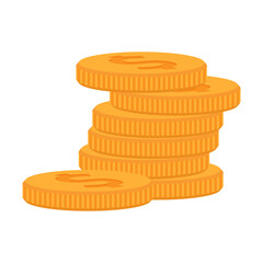 Stack of coins.