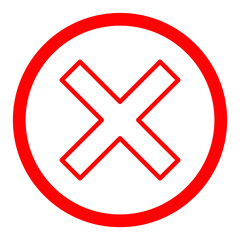 Cross and check mark icons. Cross and check mark symbol vector elements for infographic web.