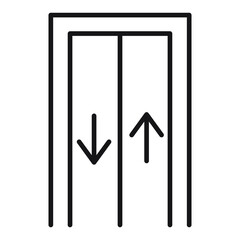 elevator icons. elevator symbol vector elements for infographic web.