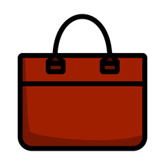 Business Woman Briefcase Icon