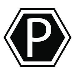 Parking Sign icons. Parking Sign symbol vector elements for infographic web.