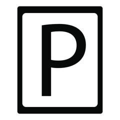 Parking Sign icons. Parking Sign symbol vector elements for infographic web.