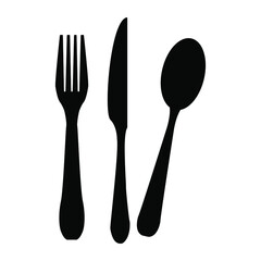 spoon and fork icons. spoon and fork symbol vector elements for infographic web.