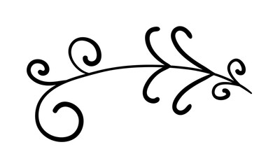 calligraphic divider design