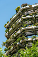 Green Building Facade Details In Barcelona, Spain - 434399766