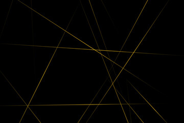 Abstract black with gold lines, triangles background modern design. Vector illustration EPS 10.