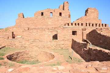 Abó ruin in Salinas Pueblo Missions National Monument in New Mexico, USA