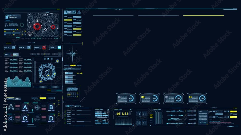 Poster head-up (hud) display elements for the web and app. futuristic user interface. template ui, gui, fui