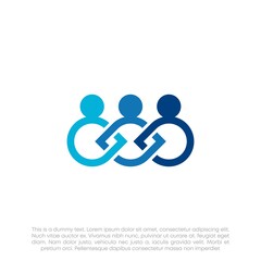 Obraz na płótnie Canvas Human Resources Consulting Company, Global Community Logo 