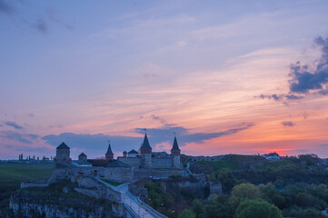 Ukraine Kamyanets Podilsk April 5 2018: Kamyanets-Podilskiy fortress