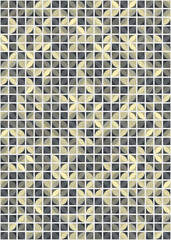 Fototapeta premium Abstract Geometric Pattern generative computational art illustration