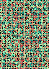 Fototapeta premium Abstract Geometric Pattern generative computational art illustration