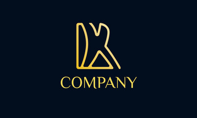 Letter K logo vector | Luxury logo