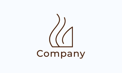 Letter L Minimalist logo vector 