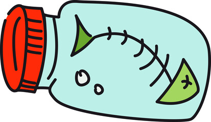 Fishbone Bottle/Espina Botella