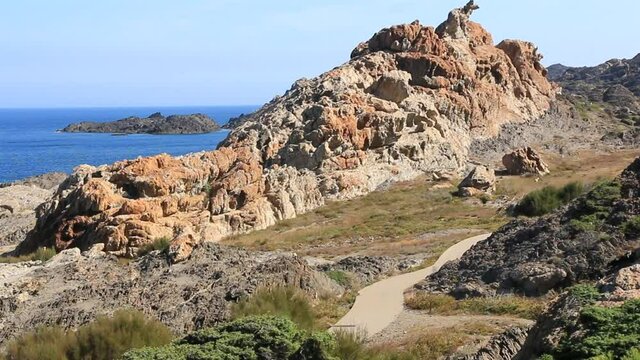 C&ocirc;te m&eacute;diterran&eacute;enne accident&eacute;e du Cap de Creus en Catalogne.
