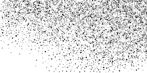 Silver confetti point on a white background. Luxury background.