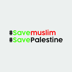 Save Palestine abstract creative design, flag, hashtag, freedom, independence, nation, vector