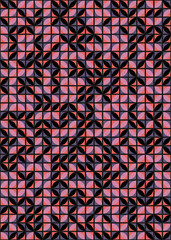 Abstract Geometric Pattern generative computational art illustration