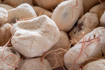 Rolgordijnen Baobab fruit, seed and powder © sissoupitch