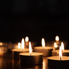 candles in the dark
