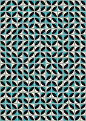 Abstract Geometric Pattern generative computational art illustration