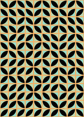 Abstract Geometric Pattern generative computational art illustration