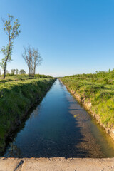 Fototapeta na wymiar Danube-Tisa-Danube Canal in Serbia