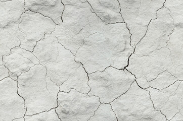 Seamless White cracked background texture, light background with dark scratch, the ground near the chalk quarry, copy space