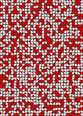 Abstract Geometric Pattern generative computational art illustration