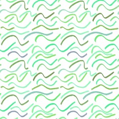 Abstract seamless pattern, curved lines. Hand drawing ornament. Abstract design.