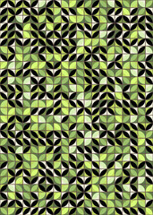 Abstract Geometric Pattern generative computational art illustration